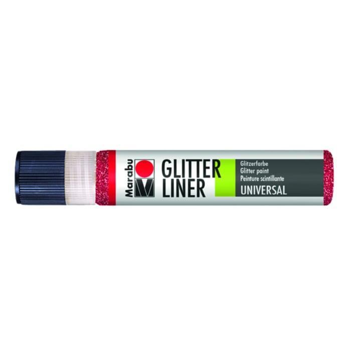 Marabu Контур за текстил Glitter Liner, № 538, 25 ml