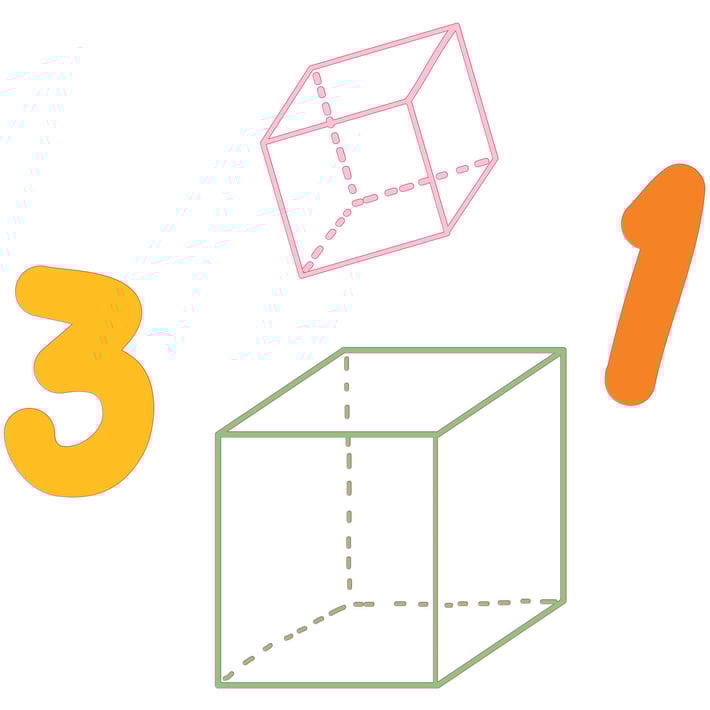 STEM Стикер, Математика и информатика - Математика, комплект D3, 50 cm, стикер 9
