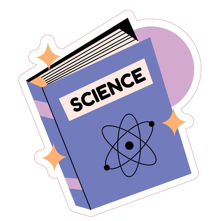 STEM Стикер, Природни науки - Физика, комплект G5, 50 cm, стикер 10