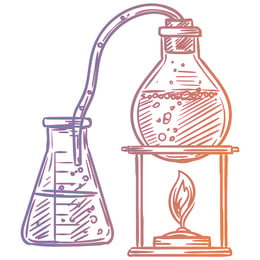 STEM Стикер, Природни науки - Химия, комплект H3, 50 cm, стикер 3