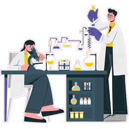 STEM Стикер, Природни науки - Химия, комплект H10, 50 cm, стикер 8