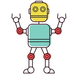 STEM Стикер, Роботика и кибер-физични системи, комплект I2, 50 cm, стикер 1
