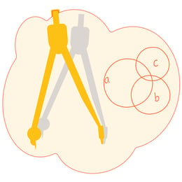 STEM Стикер, Математика и информатика - Математика, комплект D10, 80 cm, стикер 9