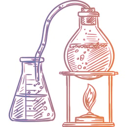STEM Стикер, Природни науки - Химия, комплект H3, 80 cm, стикер 3