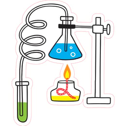 STEM Стикер, Природни науки - Химия, комплект H5, 80 cm, стикер 6