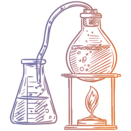 STEM Стикер, Природни науки - Химия, комплект H3, 100 cm, стикер 3