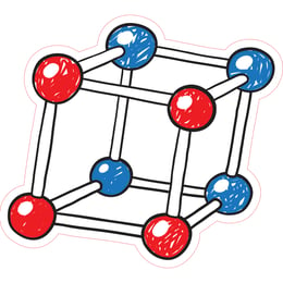 STEM Стикер, Природни науки - Химия, комплект H5, 100 cm, стикер 2