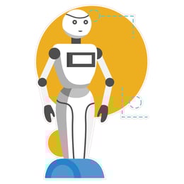 STEM Стикер, Роботика и кибер-физични системи, комплект I8, 100 cm, стикер 1