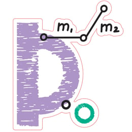 STEM Стикер, Математика и информатика - Математика, комплект D7, 150 cm, стикер 8