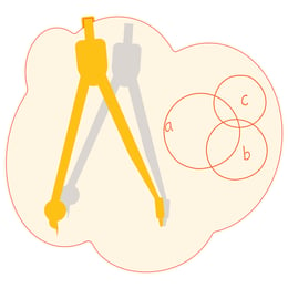 STEM Стикер, Математика и информатика - Математика, комплект D10, 150 cm, стикер 9