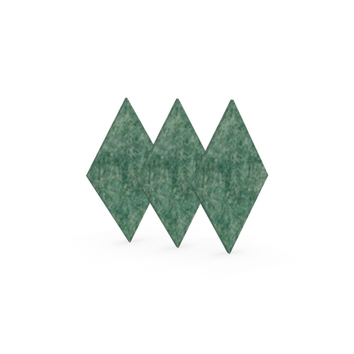 Narbutas Акустично пано Pet, диамант, 115 х 200 х 9 mm, 3 броя, зелено
