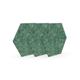 Narbutas Акустично пано Pet, шестоъгълник, 173 х 200 х 9 mm, 3 броя, зелено