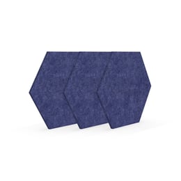 Narbutas Акустично пано Pet, шестоъгълник, 173 х 200 х 9 mm, 3 броя, синьо