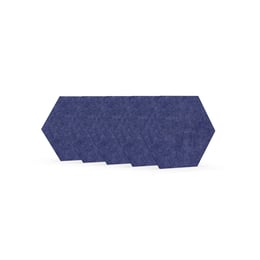 Narbutas Акустично пано Pet, шестоъгълник, 173 х 200 х 9 mm, 5 броя, синьо