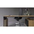 Narbutas Бюро с регулируема височина Motion, електрическо, с ляво захранване, 2000x900x1200 mm, фурнир дъб, черен HPL, черен метал
