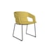 Narbutas Кресло Twist&Sit, с О-образна основа, 600х555х800 mm, черен метал, жълто
