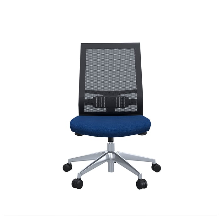 Narbutas Работен стол Eva.II, 680x680x1025 mm, дамаска Bondai син, черен меш