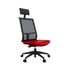 Narbutas Директорски стол Eva.II, 680x680x1250 mm, екокожа, червен, черен меш