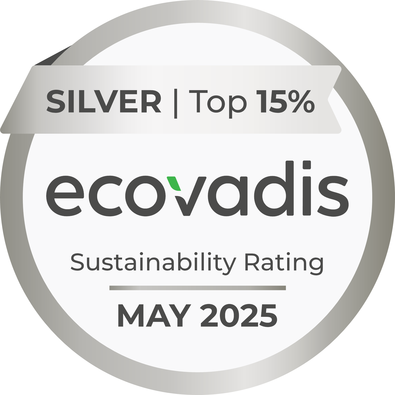 EcoVadis - Silver Medal май 2025