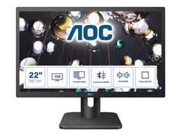 AOC Монитор, 21.5'', LED, 1920 x 1080, 250 cd/m2, 2 ms, HDMI, VGA