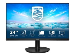 Philips Монитор 241V8L, 23.8'', LED, 1920 x 1080, 250 cd/m2, 4 ms, HDMI, VGA, черен