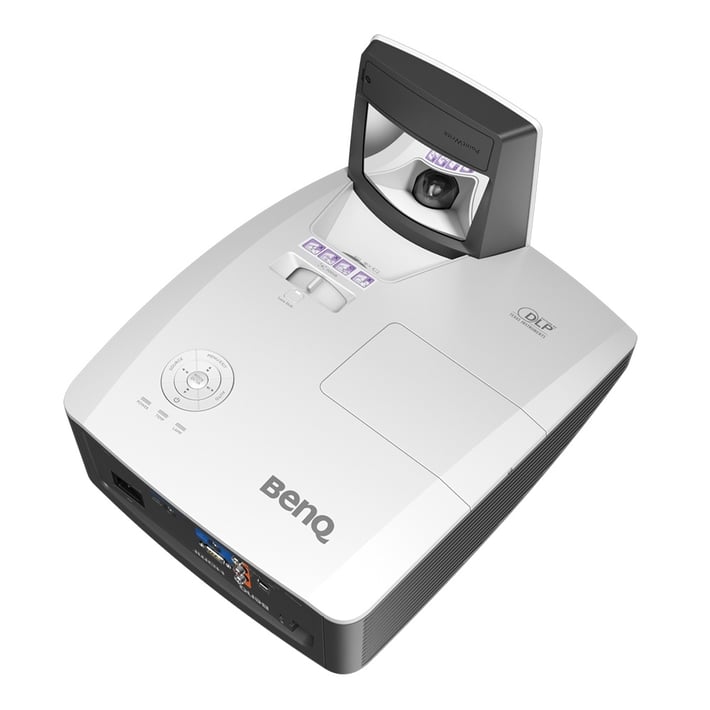 BenQ Проектор MW855UST, късофокусен, DLP, 3500 lm, 1280 x 800, HDMI, VGA, USB, сиво-бял